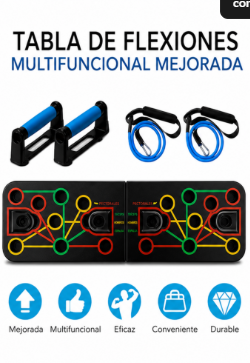 Tabla Push Up / para flexiones Con Bandas Elasticas
