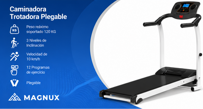 Caminadora Trotadora Magnux Plegable