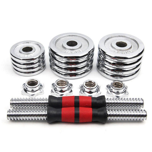 15KG Adjustable Weight Dumbbells Fitness Dumbbell Electroplating Weight Bars Gym Dumbbells Barbell Set for Men Body Building Hot